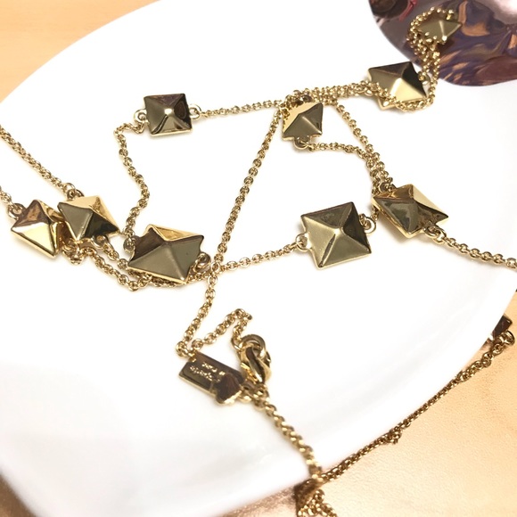 kate spade Jewelry - Kate Spade - gold squares long necklace